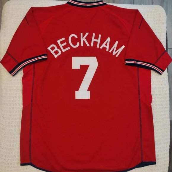 LG Umbro Beckham England National Team '04 Kick Off Jersey Embroidered Men's XL - Picture 1 of 4
